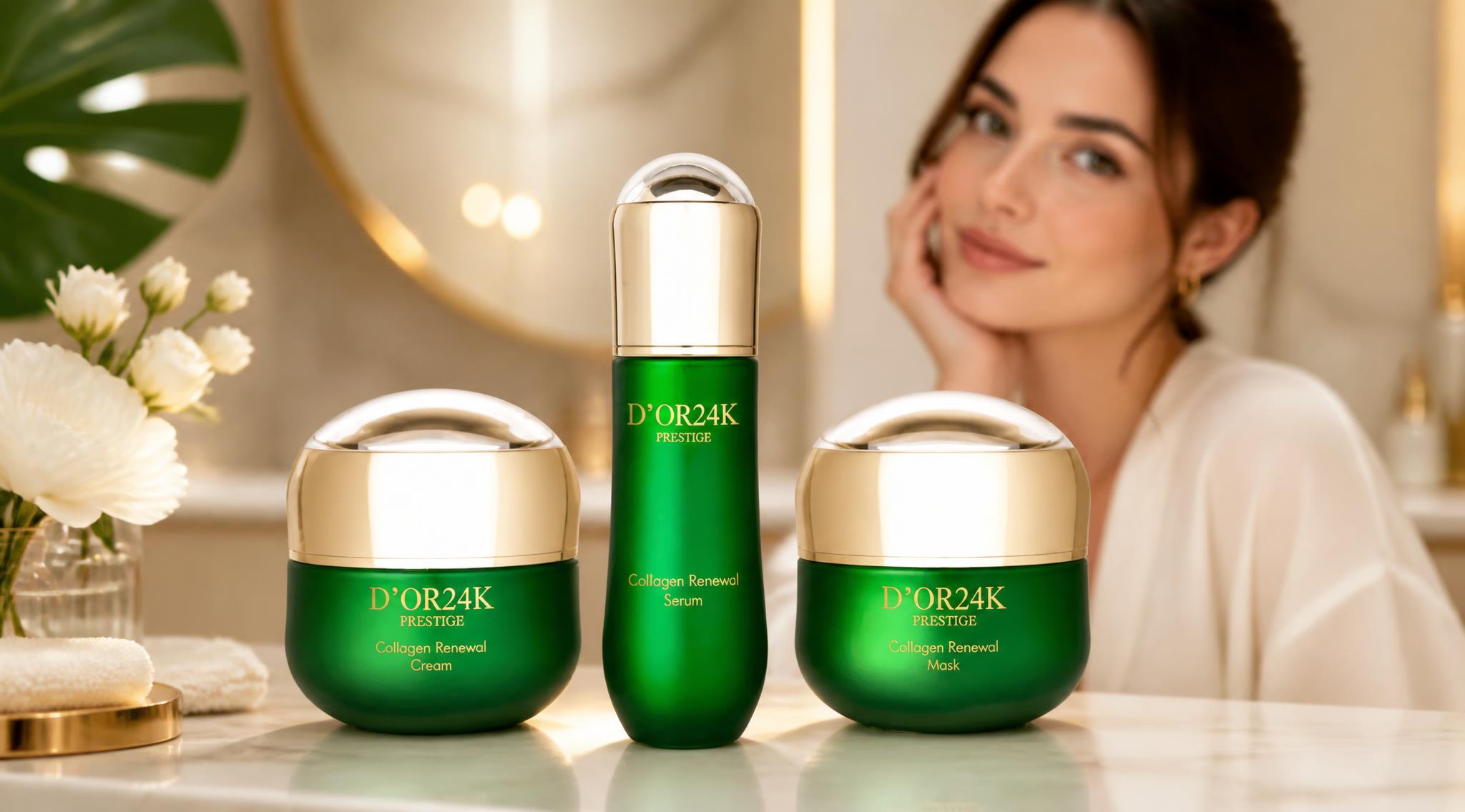 D'OR24K Collagen Renewal Set: Exploring a Complete Skincare Routine