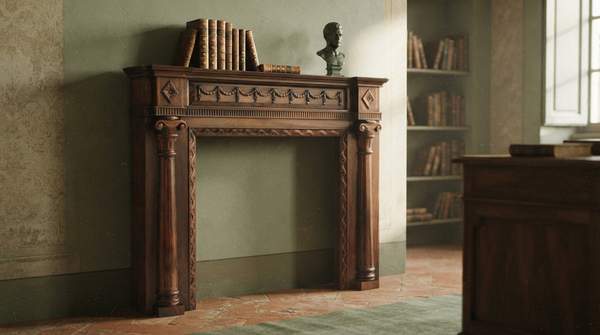 Editorial illustration for Identifying the Victorian Fireplace Mantel: A Style Guide for Homeowners Choosing Ornate, Historical Design