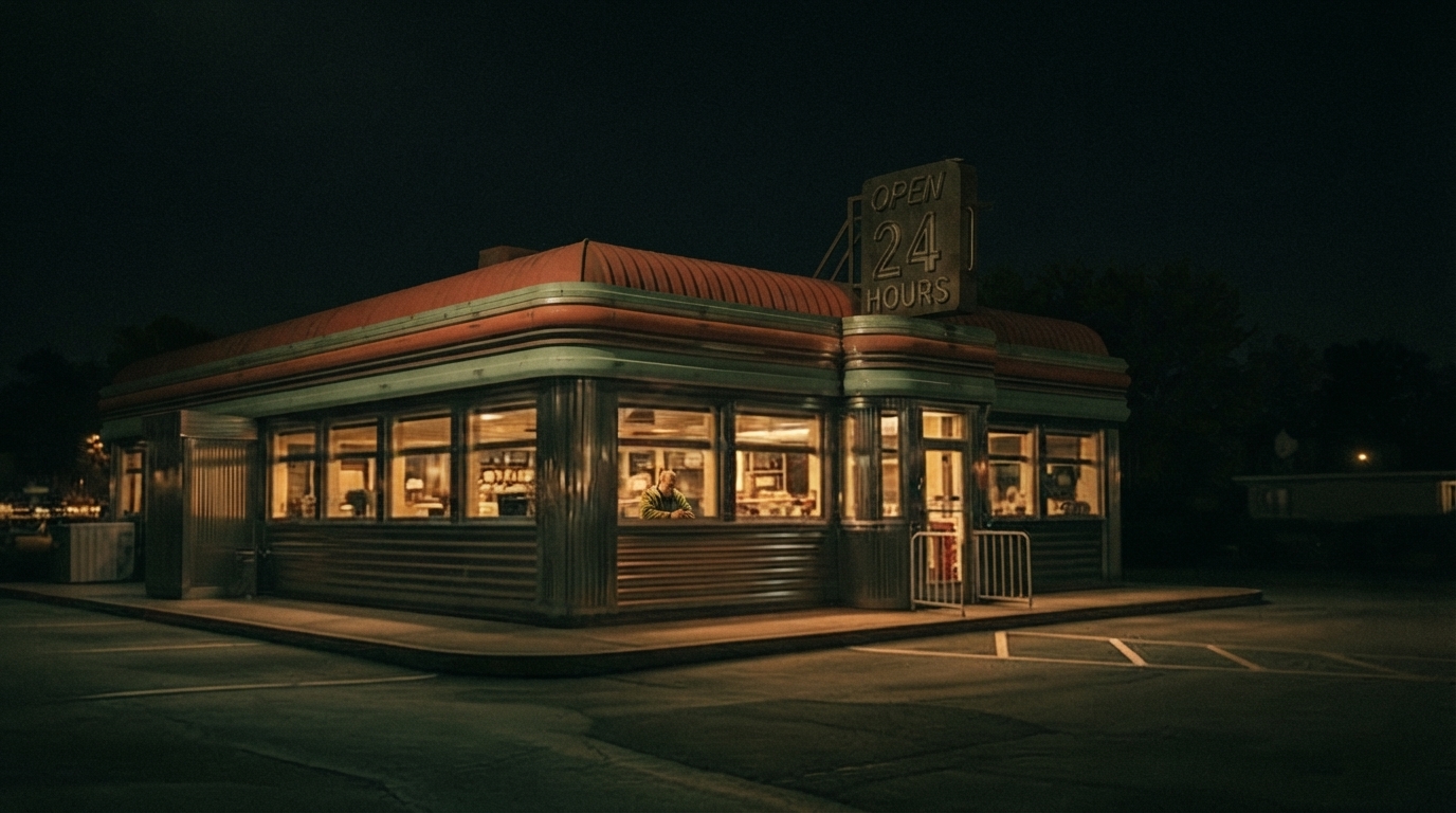 Editorial illustration for Why Diners Look Like Train Cars: The Architectural Journey of an American Icon